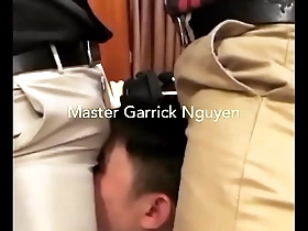Master garrick and his friend dominated a lucky slave