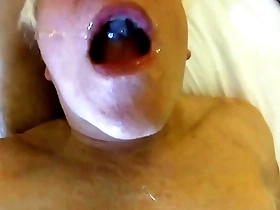 Horny grandpa loves fresh cum in his mouth - part 3